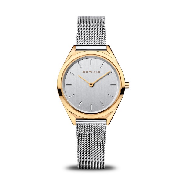 Bering - Ultra Slim 17031-010 Dameshorloge - Zilver-/Goudkleurig