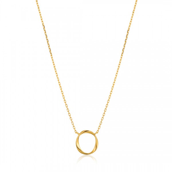 Ania Haie - Swirl Ketting N015-02G Goudkleurig