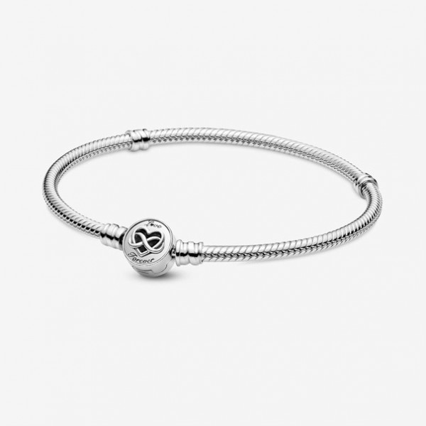 Pandora Moments - Zilveren Snake Armband 599365C00 18cm Infinity Sluiting