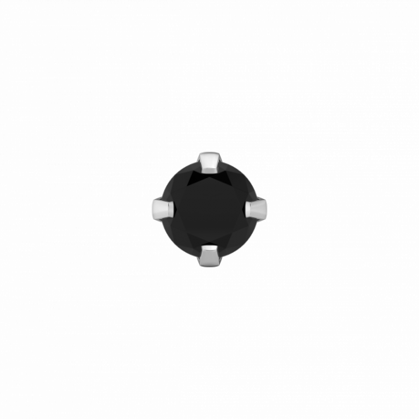 Studex 114 Prikoorbel 4mm Zirkonia Zwart