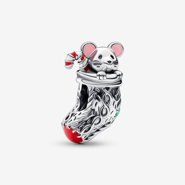 Pandora Moments Festive Mouse & Stocking 792366C01