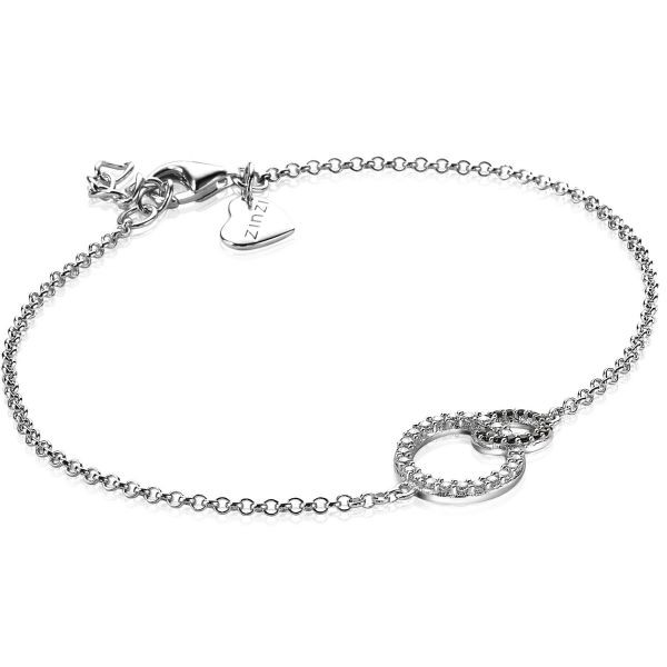 Zinzi - Zilveren Armband ZIA1987 Open Verbonden Rondjes