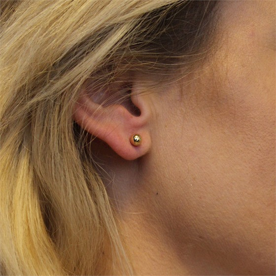 Oorknoppen Goud Bol 4mm