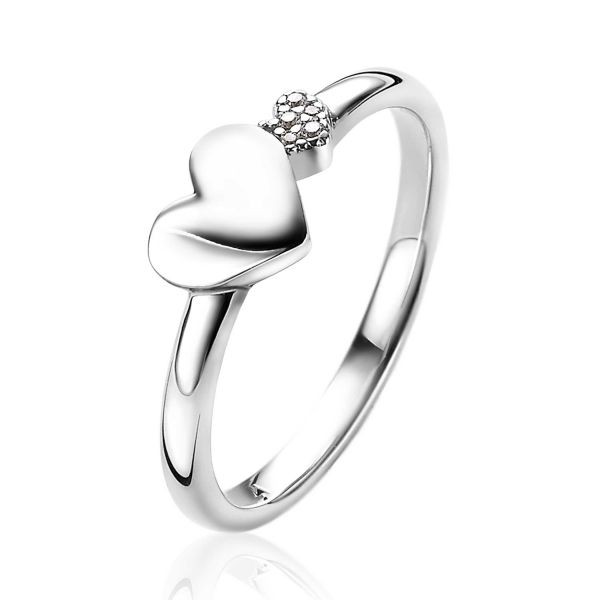 Zinzi - Zilveren Ring ZIR2137-54 Hartjes