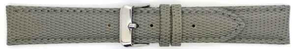 Horlogeband Kalfsleer met fijne Hagedis print 20 mm