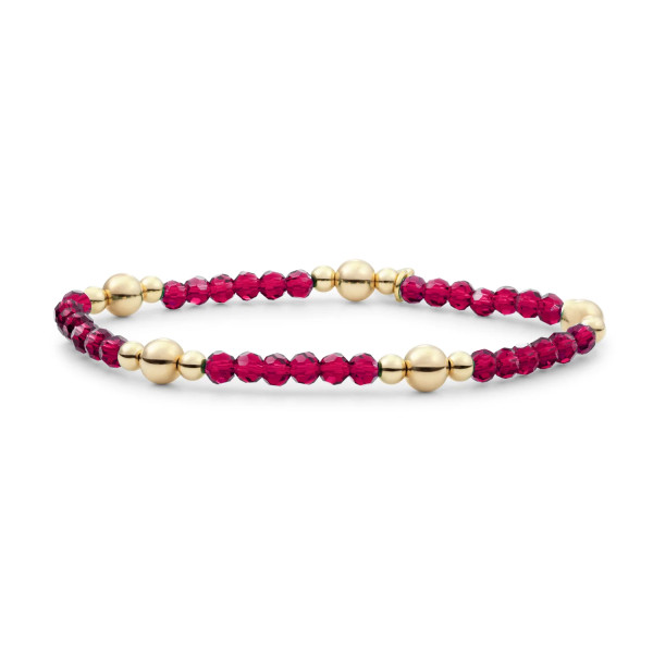 Sparkling Jewels Fuchsia Quartz Bold Mix armband BLK01G-G51