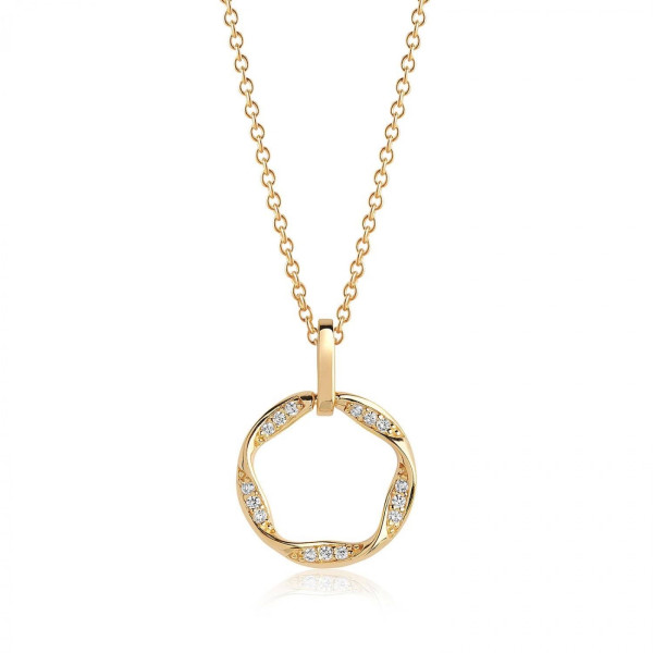 Sif Jakobs CETARA PICCOLO ketting met witte Zirkonia P1068-CZ-YG