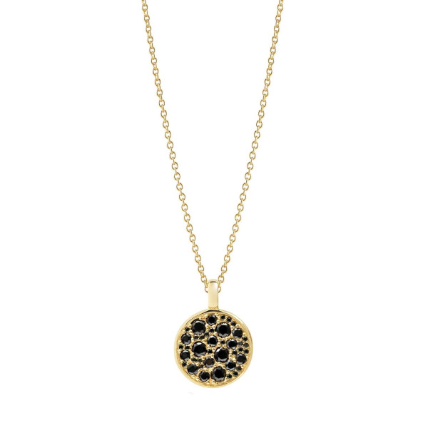 Sif Jakobs NOVARA ketting met zwarte Zirkonia's P1036-BK-YG