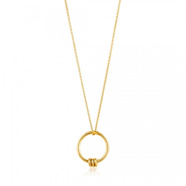 Ania Haie - Modern Circle Ketting N002-01G Goudkleurig