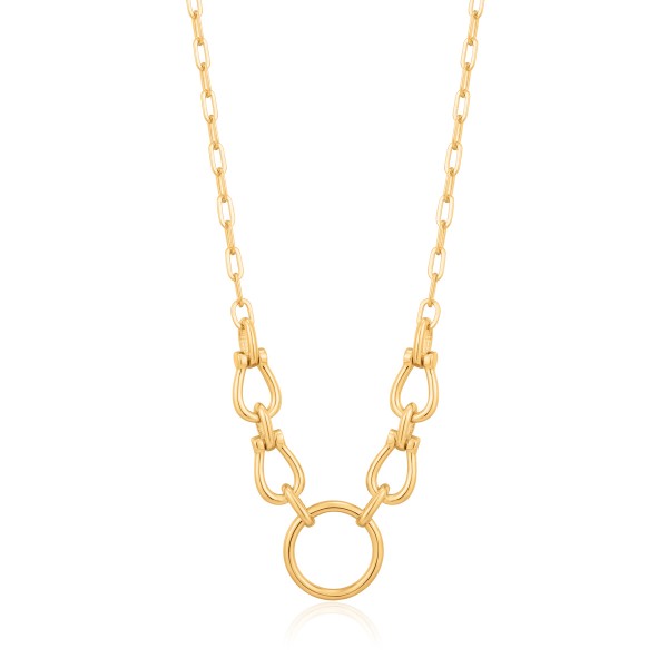 Ania Haie - Horseshoe Link Ketting N021-04G Goudkleurig