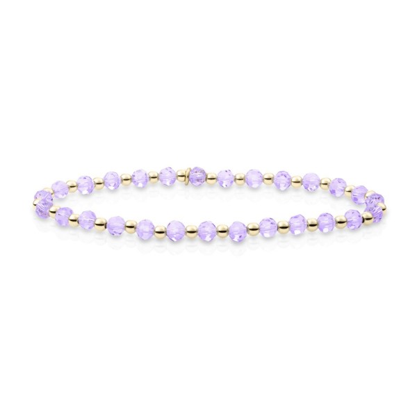 Sparkling Jewels - Armband SBG-GEM41-3MM-MIX Violet Quartz Interstellar