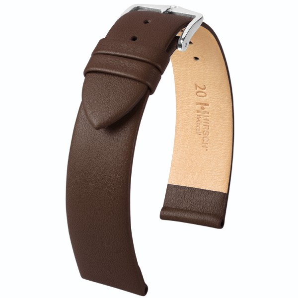 Hirsch horlogeband - ITALOCALF - 10mm BRUIN - M