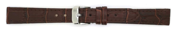 Horlogeband Kalfsleer met dunne Alligator afdruk 00046460 14 mm