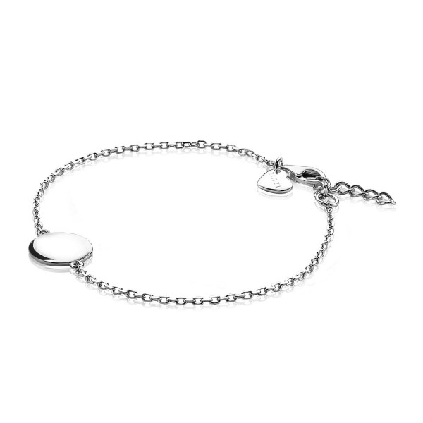 Zinzi - Zilveren Armband ZIA1306 Rond Plaatje