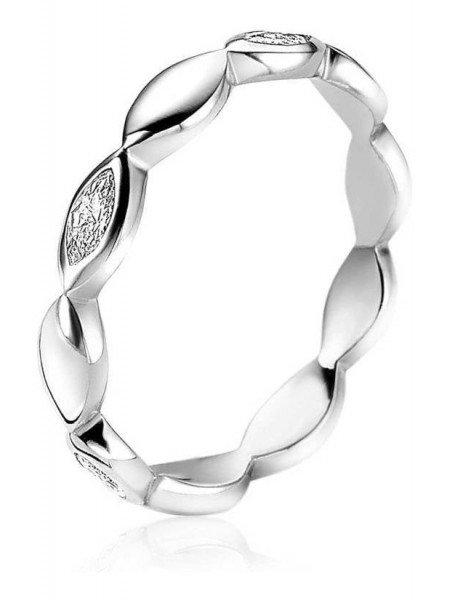 Zinzi - Zilveren Ring ZIR1703-54 Blaadjes Zirkonia's