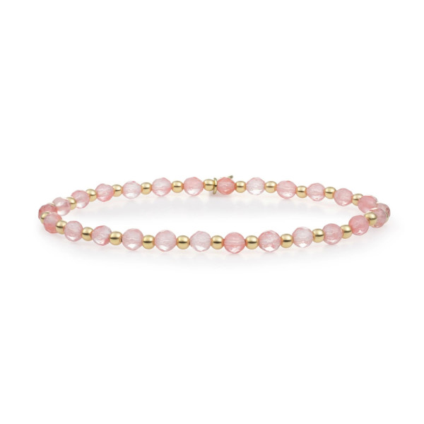 Sparkling Jewels - Interstellar Armband SBG-GEM25-3MM-MIX Cherry Quartz