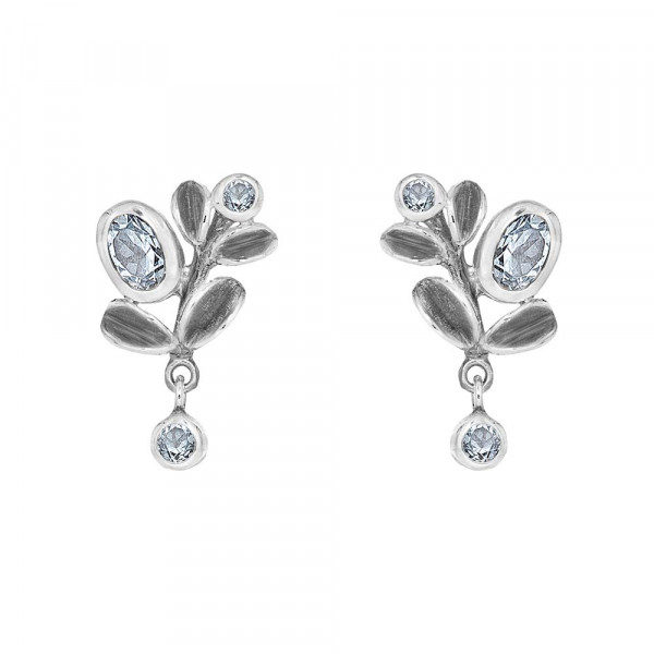 Rabinovich - Glowing Leaves 77605006 Zilveren Oorknopjes