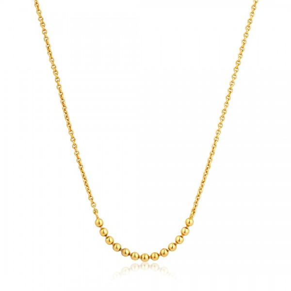 Ania Haie - Modern Multiple Balls Ketting N002-04G Goudkleurig