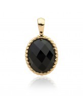 Sparkling Jewels - Hanger SP21-G07 Twist Pendant Onxy