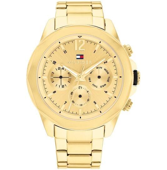 Tommy Hilfiger LARS Goudkleurige Herenhorloge 46 mm TH1792060