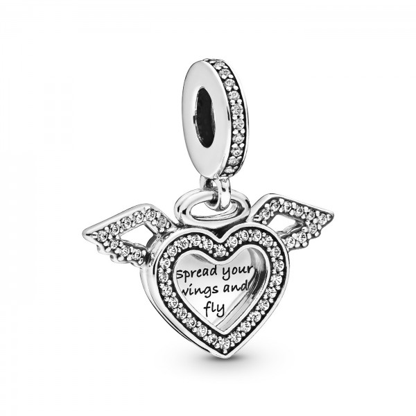 Pandora Moments - Hangbedel Hart & Engelenvleugels 798485C01