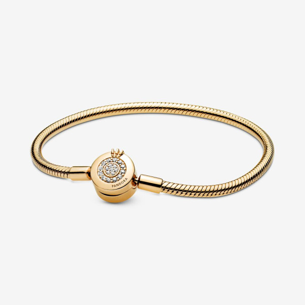 Pandora Moments sprankelende Crown ) Snake Chain armband 569046C01-19