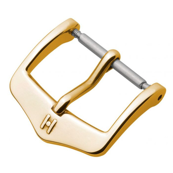 Elegante Verguld roestvrijstalen sluiting in traditioneel HIRSCH-design - 24mm