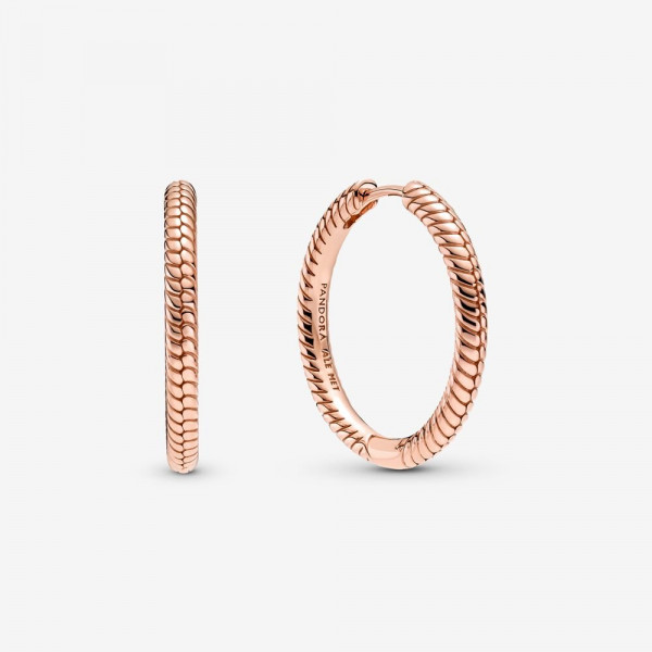 Pandora - Zilveren Oorbellen 289532C00 creolen roségoudkleurig