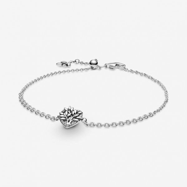 Pandora - Zilveren People Armband 599292C01-20 Hart Familieboom