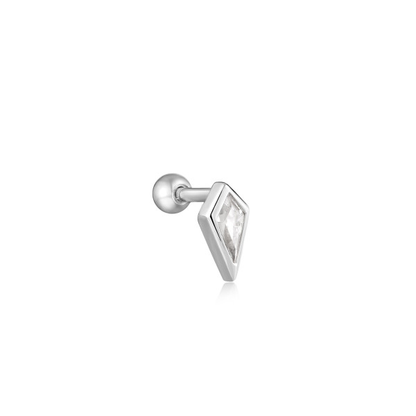Ania Haie Sparkle Emblem Single Barbell oorring E041-01H-W p. stuk