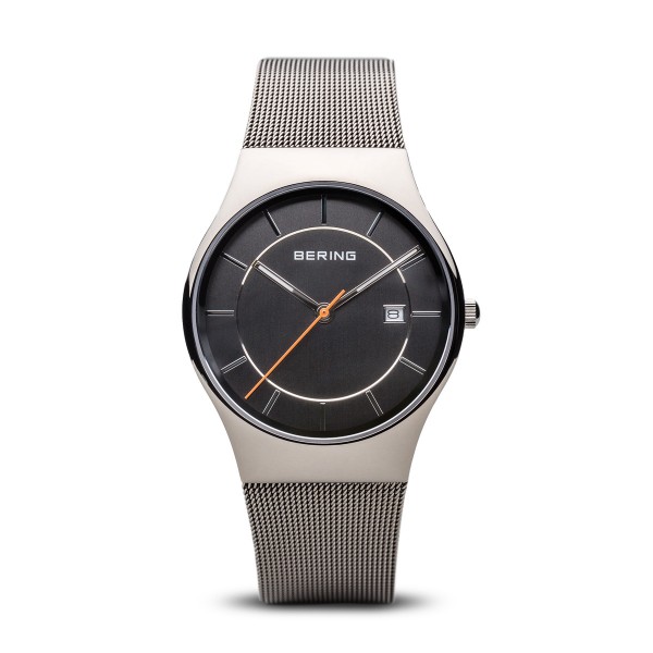 Bering - Classic 11938-007 Gepolijst Zilver - Grijs