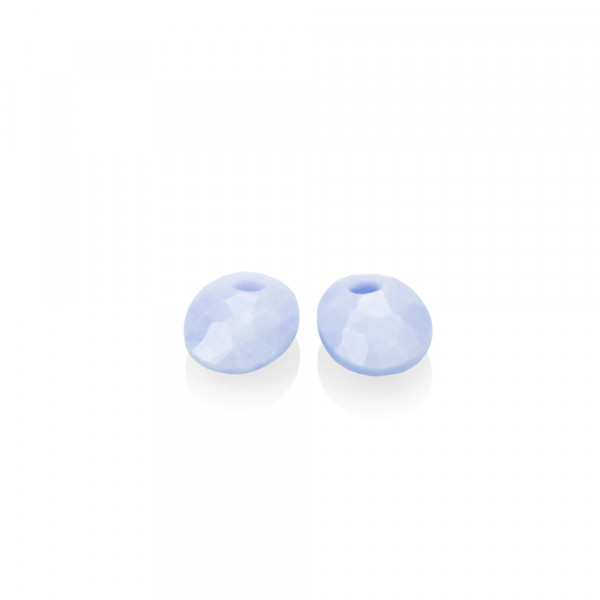 Sparkling Jewels - Twist Oval Oorbel EdelstenenEAGEM47-SO Blue Lace Agate