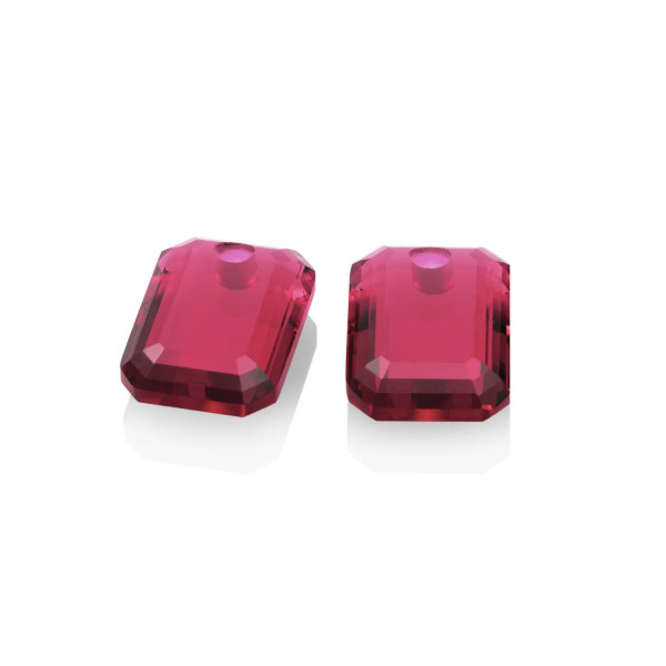 Sparkling Jewels Fuchsia Quartz Baquette oorbel edelstenen EAGEM51-EC