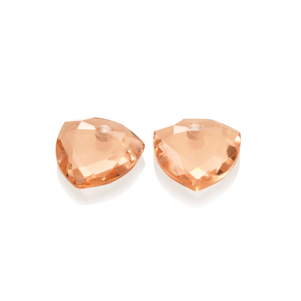 Sparkling Jewels Champagne Quartz Trillion Cut oorbel edelstenen EAGEM42-TRI