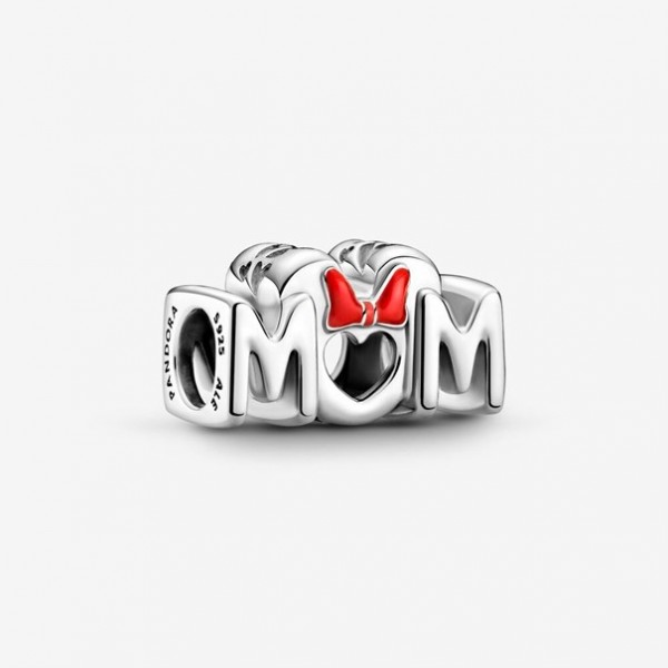 Pandora Moments - Disney Bedel 799363C01 Minnie Mouse Bow&Mum
