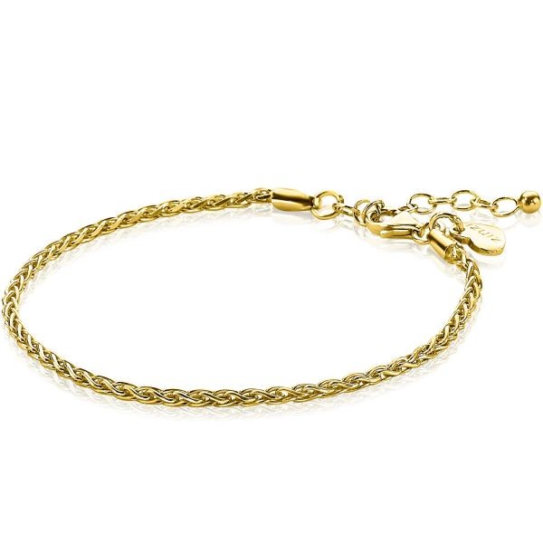 Zinzi - Zilveren Armband ZIA1931G Goudkleurige Schakels