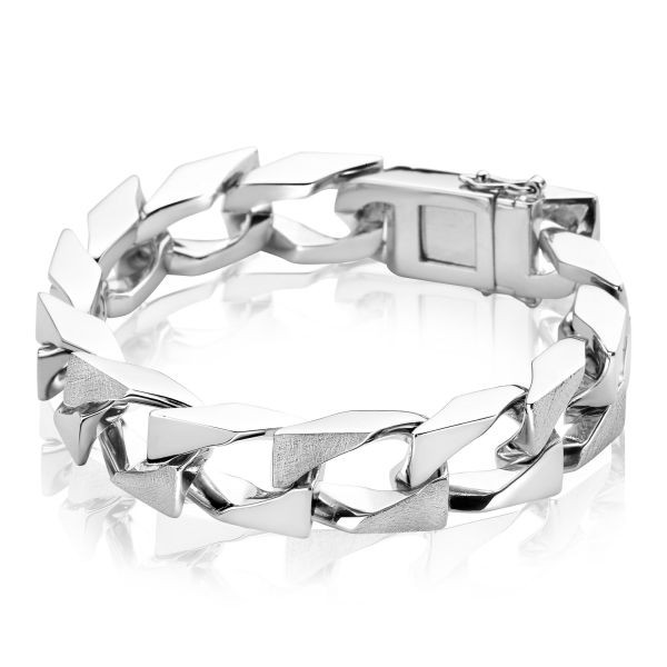 Mart Visser - Zilveren Gourmet Armband MVA11 12 mm Breed