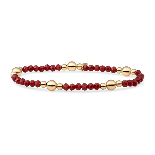 Sparkling Jewels Ruby Quartz Bold Mix Armband BLK01G-G50