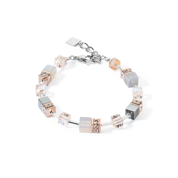 Coeur de Lion GeoCUBE Iconic Precious Armband Roze-Goud-Perzik 4017/30 - 0235