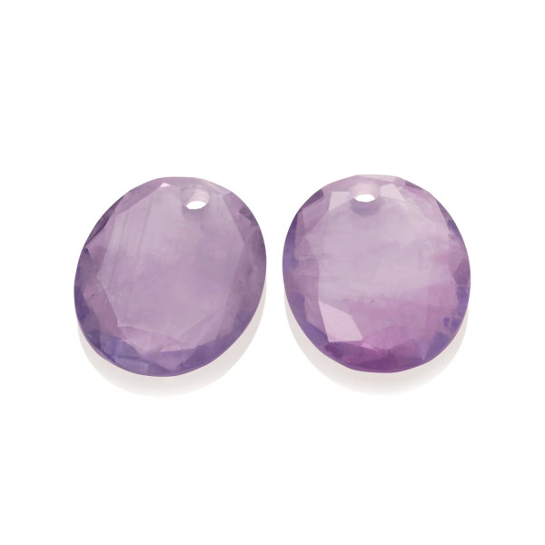 Sparkling Jewel Amethyst Large Oval oorbel edelstenen EAGEM05-RO