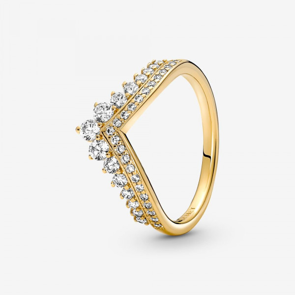 Pandora - Goudkleurige Ring 167736C01-54 Timeless Wishbone - Tiara