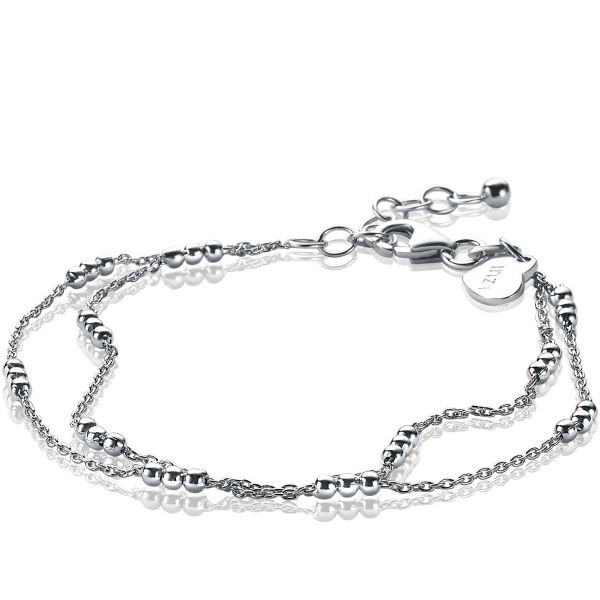 Zinzi - Zilveren Armband ZIA1908 Multi-Look met Bolletjes