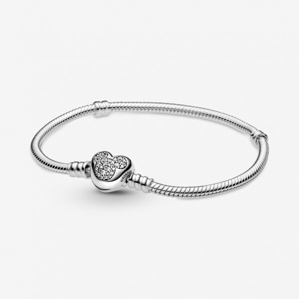 Pandora Moments - Armband 599299C01 Mickey Mouse Hart sluiting