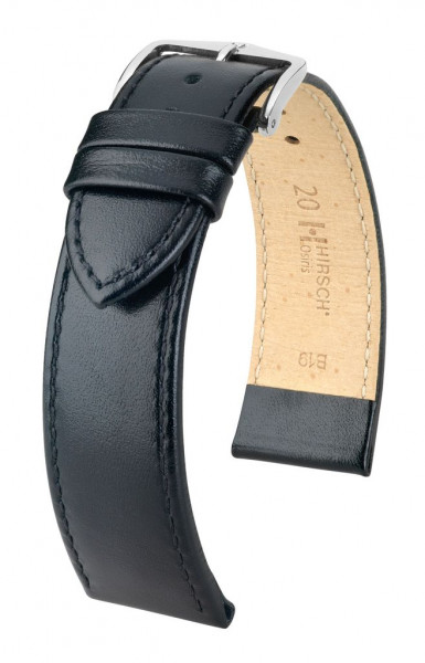 Hirsch Osiris Horlogeband Zwart 24mm