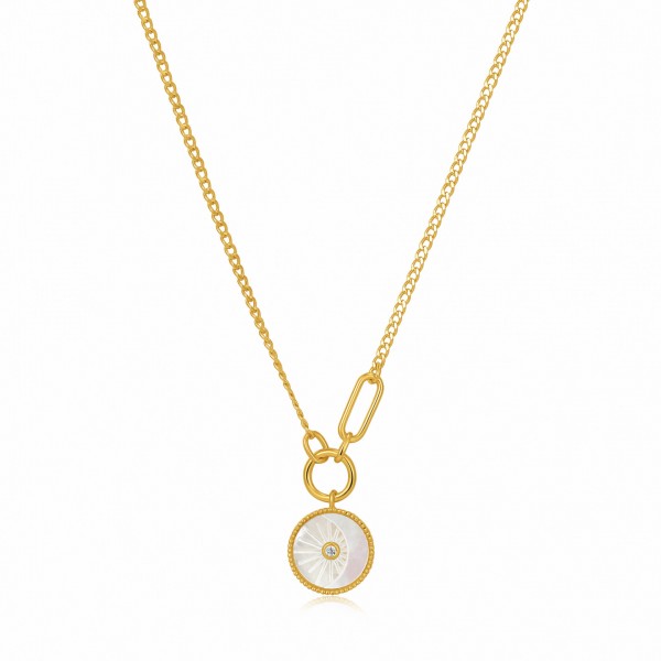 Ania Haie - Eclips Emblem N030-03G Goudkleurige Collier