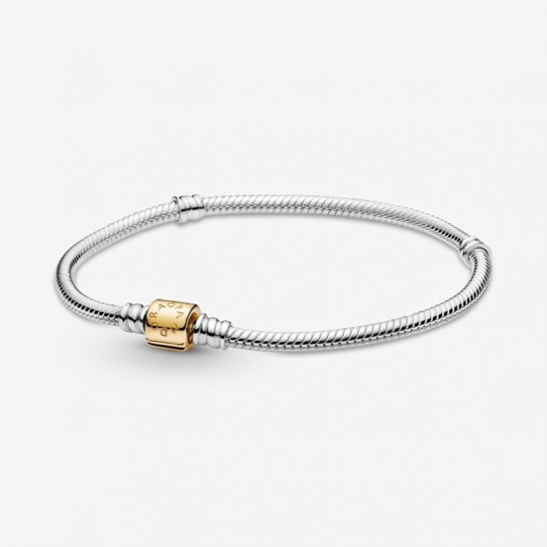 Pandora - Zilveren Armband 599347C00-20 Goudkleurige Sluiting