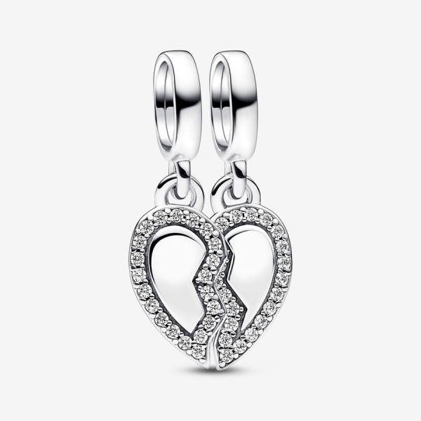 Pandora Friends Deelbaar Hart HAngende Bedel 792743C01