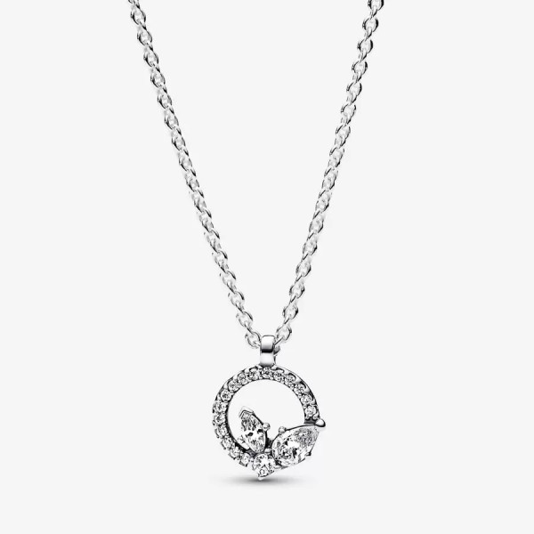 Pandora Sprankelende Herbarium Cirkel en Clusterketting met hanger 392620C01-45
