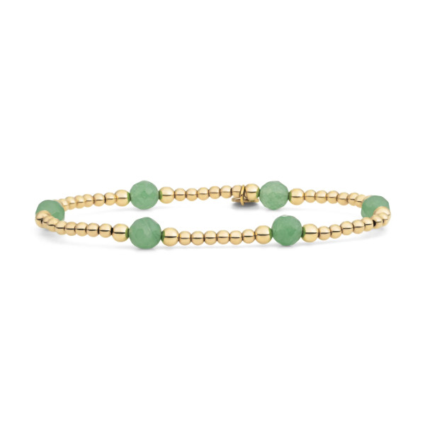 Sparkling Jewels Green Aventurine Reverse Bold Mix armband BLK03G-G29