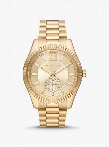 Michael Kors - Oversized Lexington MK8947 Goudkleurig Dameshorloge